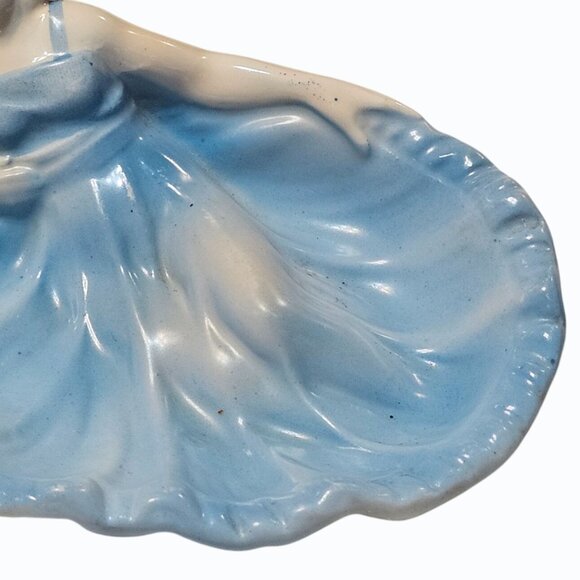 Vintage  "Reclining Lady" Porcelain Trinket Dish Soap Dish Czechoslovakia 4.5" - Picture 3 of 9